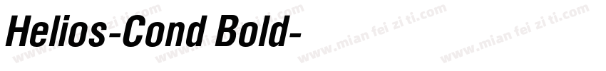 Helios-Cond Bold字体转换